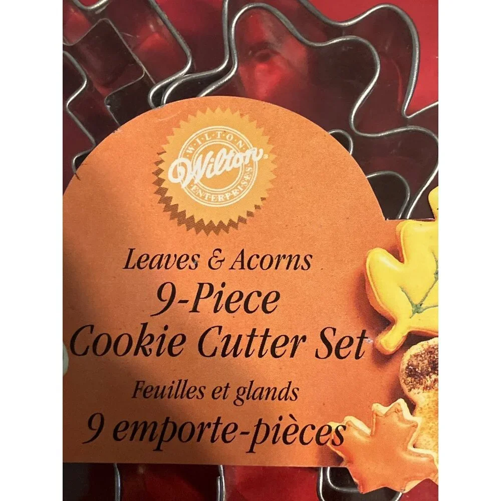 Wilton Leaves and Acorns 9-Piece Metal Cookie Cutter Set